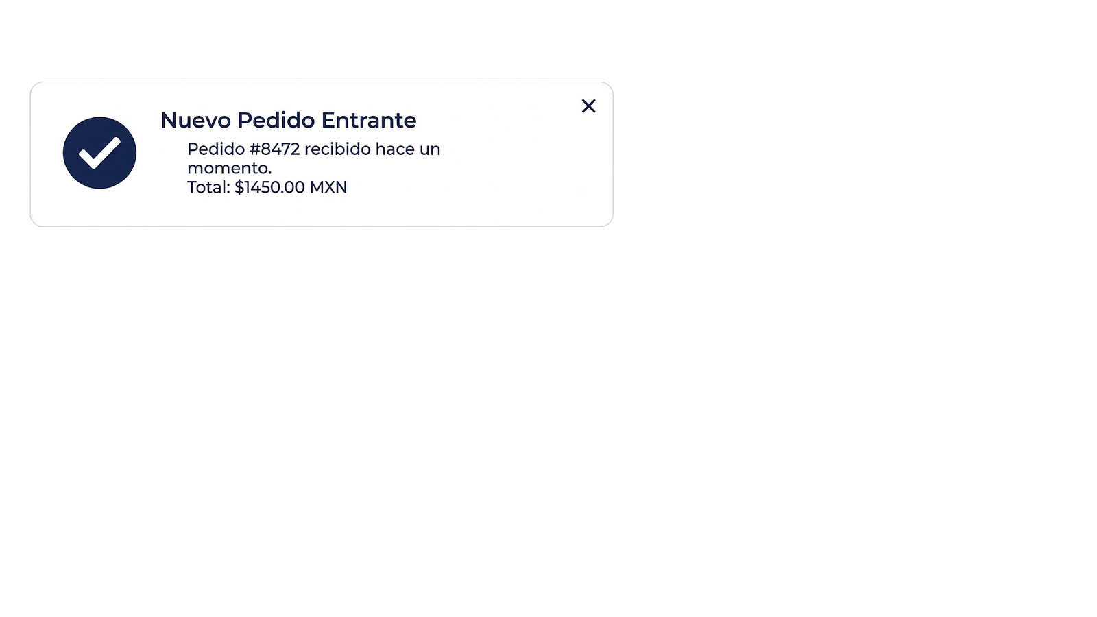 Alerta Pedido
